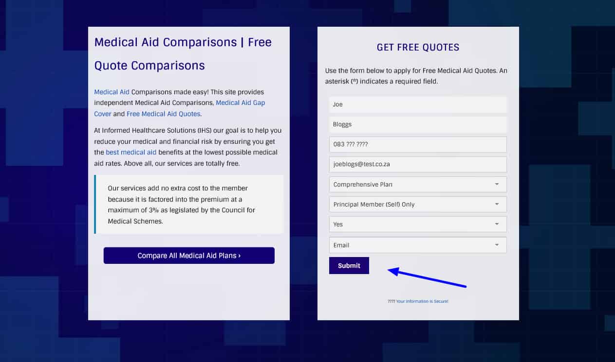 medical aid comparisons compare plans submit free medical aid quote form